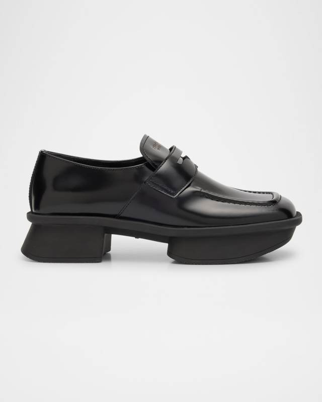 Re-Edition Brushed Leather Penny Loafers